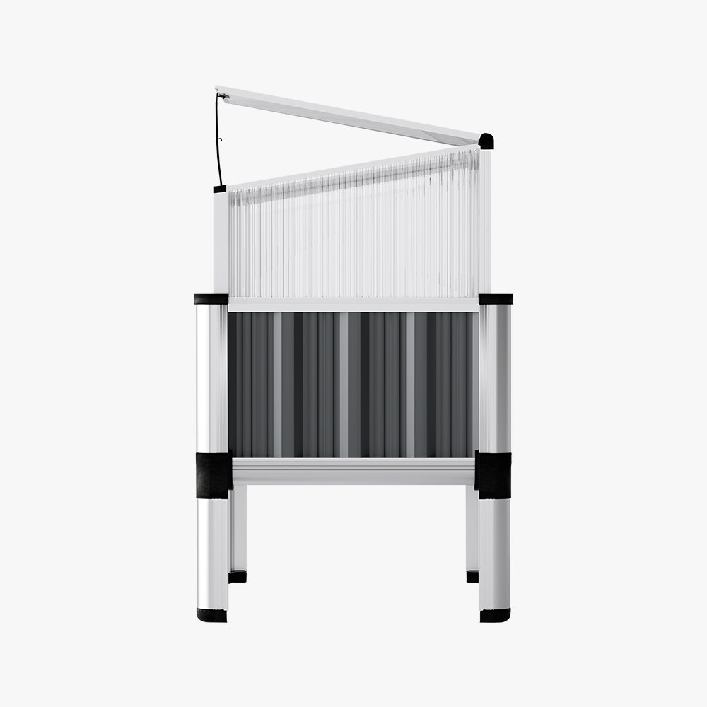 NNEDSZ Garden Bed Galvanised Steel Raised Planter Vegetable 80x49x74cm