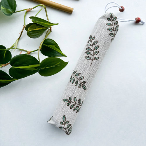 10 Reusable Natural Bamboo Drinking Straw - Zero Waste Biodegradable Straws - Eco Friendly Hemp Cleaning Brush & Sustainable Cotton Bag