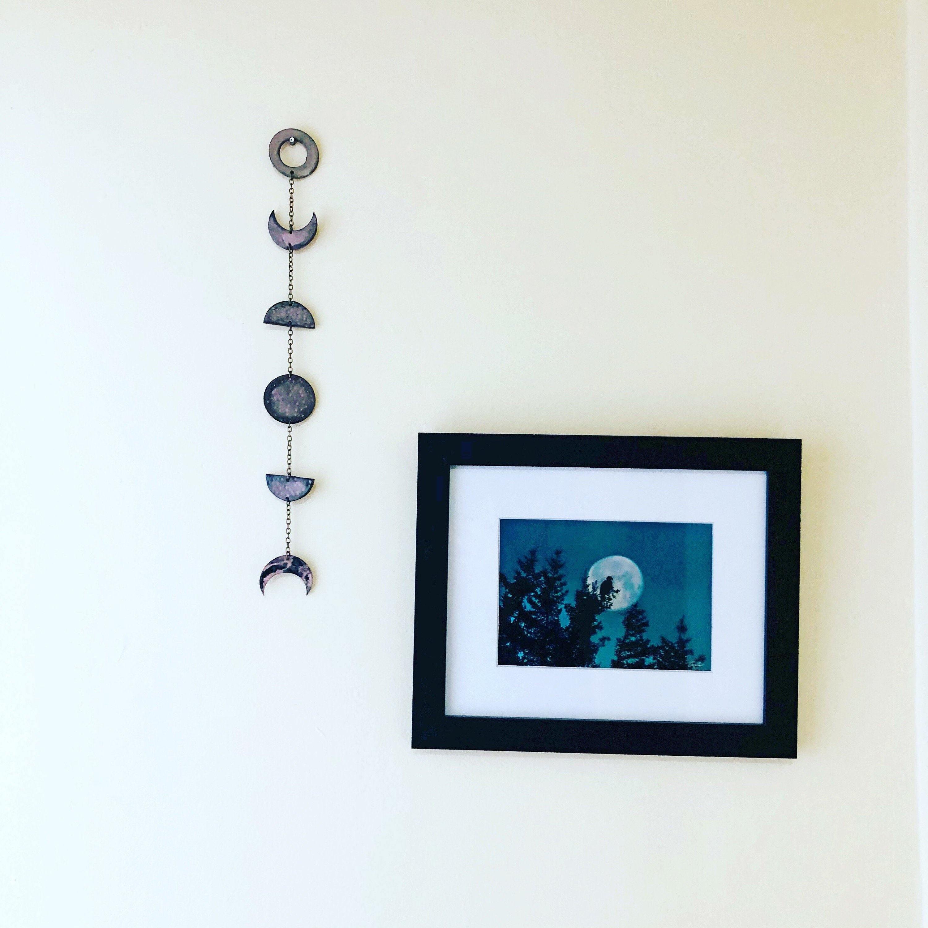 Turquoise Moon Phase Wall Hanging